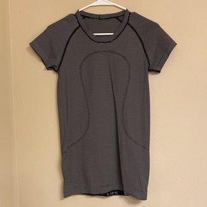 Lululemon black with white strips Shirt